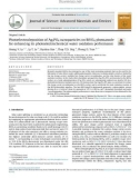 Photoelectrodeposition of Ag3PO4 nanoparticles on BiVO4 photoanode for enhancing its photoelectrochemical water oxidation performance