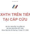 Bài giảng Xử trí xuất huyết tiêu hoá trên tiến triển tại cấp cứu