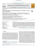 Highly conducting ionic liquid doped polymer electrolyte for energy storage applications