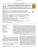 Fabrication of in situ crosslinking hydrogels based on oxidized alginate/N,O-carboxymethyl chitosan/β-tricalcium phosphate for bone regeneration