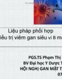 Bài giảng Liệu pháp phối hợp trong điều trị viêm gan siêu vi B mạn - PGS.TS Phạm Thị Lệ Hoa