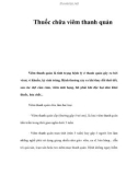 Thuốc chữa viêm thanh quản