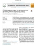 Electrospun characteristics of gallic acid-loaded poly vinyl alcohol fibers: Release characteristics and antioxidant properties