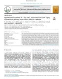 Hydrothermal synthesis of CeO2-SnO2 nanocomposites with highly enhanced gas sensing performance towards n-butanol