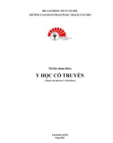 Tài liệu tham khảo Y học cổ truyền (Dành cho đào tạo Y sĩ đa khoa) - CĐ Phạm Ngọc Thạch Cần Thơ