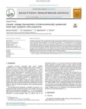 Current-voltage characteristics of electrochemically synthesized multi-layer graphene with polyaniline