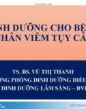 Bài giảng Dinh dưỡng cho bệnh nhân viêm tụy cấp