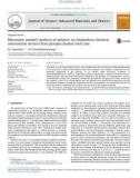 Microwave assisted synthesis of polymer via bioplatform chemical intermediate derived from Jatropha deoiled seed cake