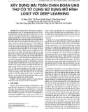 Xây dựng bài toán chẩn đoán ung thư cổ tử cung sử dụng mô hình logit với deep learning