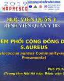 Bài giảng Viêm phổi cộng đồng do S.aureus