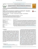 Studies on the luminescence properties of CaZrO3: Eu3þ phosphors prepared by the solid state reaction method