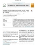 Facile synthesis of MnWO4/BiOI nanocomposites and their efficient photocatalytic and photoelectrochemical activities under the visiblelight irradiation