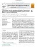 Effects of molar ratio and calcination temperature on the adsorption performance of Zn/Al layered double hydroxide nanoparticles in the removal of pharmaceutical pollutants