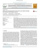 Design and characterization of non-toxic nano-hybrid coatings for corrosion and fouling resistance