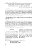 Kết quả điều trị chấn thương sọ não nhẹ ở người trưởng thành tại Bệnh viện Việt Đức