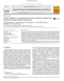 Surface modification of polyamide thin film composite membrane by coating of titanium dioxide nanoparticles