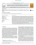 Effect of copper oxide electrocatalyst on CO2 reduction using Co3O4 as anode