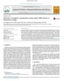 Detection of magnetic nanoparticles using simple AMR sensors in Wheatstone bridge