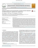 Chemical synthesis and characterization of CdSe thin films deposited by SILAR technique for optoelectronic applications