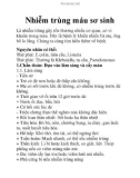 Nhiễm trùng máu sơ sinh