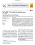 Luminescence studies on the europium doped strontium metasilicate phosphor prepared by solid state reaction method