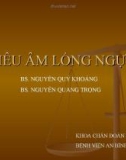 Bài giảng: Siêu âm lồng ngực