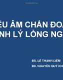 Bài giảng Siêu âm chẩn đoán bệnh lý lồng ngực