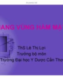 Bài giảng Nang vùng hàm mặt - ThS. Lê Thị Lợi