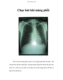 Chọc hút khí màng phổi