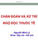 Chẩn đoán và xử trí ngộ độc thuốc tê