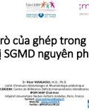 Bài giảng Vai trò của ghép trong điều trị SGMD nguyên phát