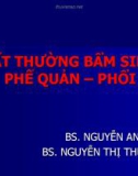 BẤT THƯỜNG BẨM SINH PHẾ QUẢN – PHỔI