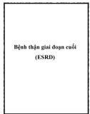 Bệnh thận giai đoạn cuối (ESRD)