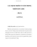 CÁC BỆNH NHIỄM VI NẤM TRONG NHIỄM HIV/AIDS (Kỳ 3)