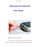 Chẩn đoán sớm bệnh đái tháo đường