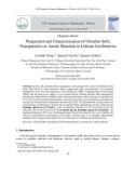 Preparation and characterization of ultrafine SnO2 nanoparticles as anode materials in lithium ion batteries