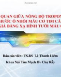 Bài giảng Mối tương quan giữa nồng độ troponin 1 và kích thước ổ nhồi máu cơ tim cấp được đánh giá bằng xạ hình tưới máu cơ tim