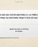 Đánh giá các chỉ số giải phẫu C1, C2 trên phục vụ cho phẫu thuật CTCS cổ cao