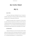 ĐA NANG THẬN (Kỳ 1)