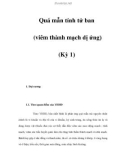 Quá mẫn tính tử ban (viêm thành mạch dị ứng) (Kỳ 1)