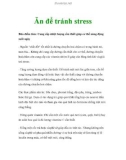 Ăn để tránh stress