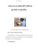 Chăm sóc trẻ nhiễm HIV/AIDS tại gia đình và cộng đồng