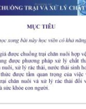 Bài giảng Vệ sinh chuồng trại và xử lý chất thải