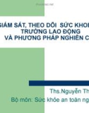 Bài giảng Sức khỏe và an toàn nghề nghiệp: Bài 5 - ThS. Nguyễn Thúy Quỳnh