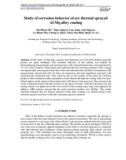 Study of corrosion behavior of arc thermal sprayed Al-Mg alloy coating