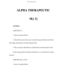 ALPHA THERAPEUTIC (Kỳ 2)