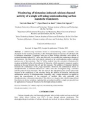 Monitoring of histamine-induced calcium channel activity of a single cell using semiconducting carbon nanotube transistors