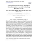 Social and environmental impacts of traditional charcoal production: A case study in Hau Giang province, Viet Nam