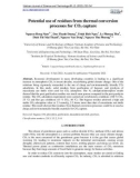 Potential use of residues from thermal conversion processes for CO2 capture