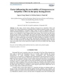 Factor influencing the survivability of Tetragenococcus halophilus CH6-2 in the spray drying process